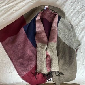 color blocked shawl